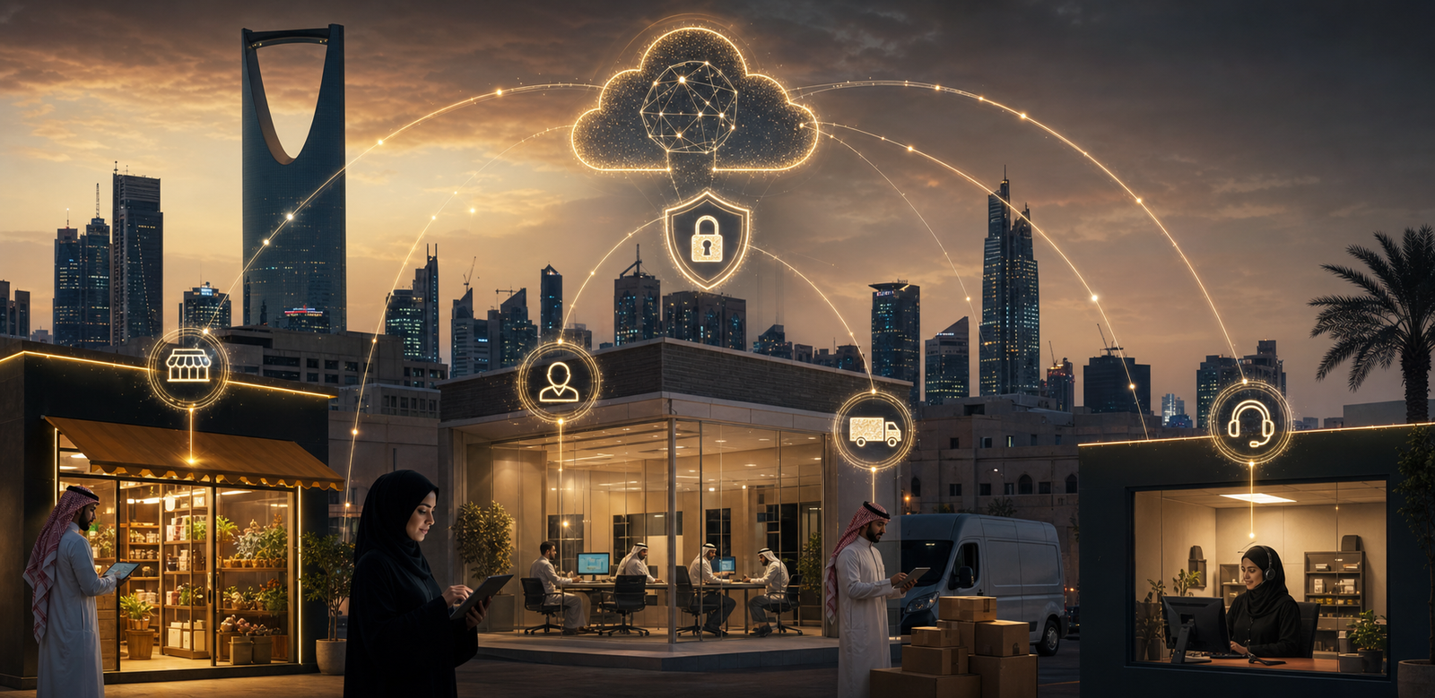 Secure AI infrastructure for Saudi SMEs